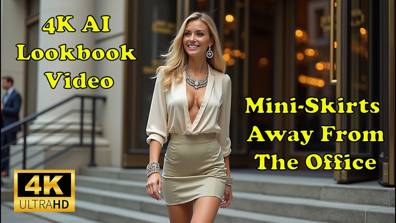 AI Beauties in Mini Skirts - Downtown | Sexy AI Lookbook Video - AI ...