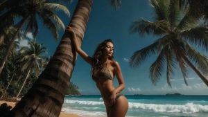 Beach babe & love the smile at the end