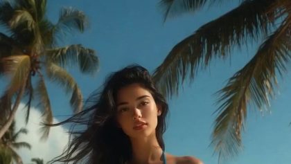 Blue bikini